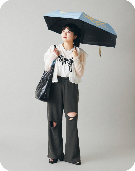 雨の日晴れの日着回しLOOK