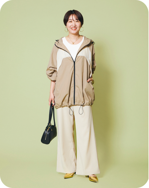雨の日晴れの日着回しLOOK