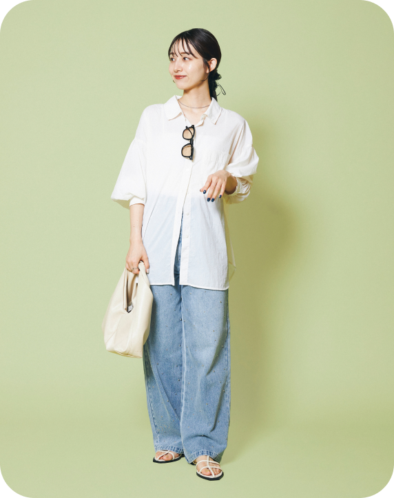 雨の日晴れの日着回しLOOK